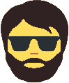 coolBeard_brown emote for Discord