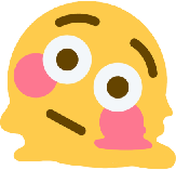 melted_flushed emote for Discord