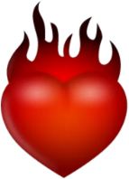 burning_heart emote for Discord