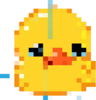 8bitduck_cold_sweat emote for Discord