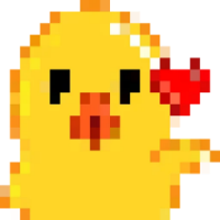 8bitduck_heart emote for Discord