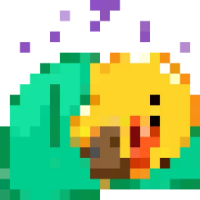 8bitduck_sleeping emote for Discord