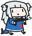 GawrGura_Gun emote for Discord