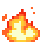 PixelOrangeFire animated emote