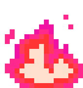 PixelMagentaFire emote for Discord