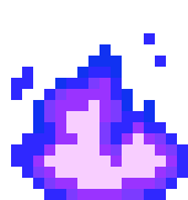 PixelPurpleFire emote for Discord