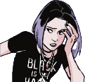 raven_headinhand emote for Discord