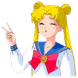sailormoon_peace emote for Discord