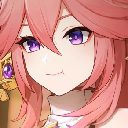 yae_miko_chillin emote for Discord