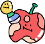 apple_worm emote for Discord