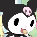 kuromi_eat emote for Discord