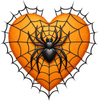 Halloweenspiderheart emote for Discord