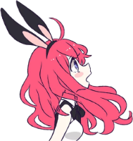 RabbitGirl_OpenMouth emote for Discord