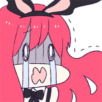 RabbitGirl_Crying emote for Discord