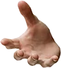 open_hand_left emote for Discord