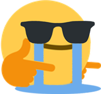 Cool_Finger_Guns_Crying emote for Discord