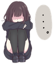 Menhera_Blush2 emote for Discord