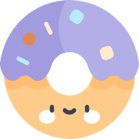 Kawaii_Purple_Icing_Donut emote for Discord
