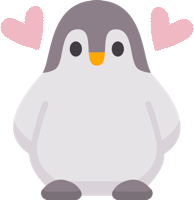 BabyPenguinLove emote for Discord