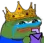peepoCryingKing emote for Discord