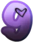 purple_9_with_fade emote for Discord