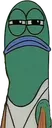 disappointed_green_fish emote for Discord