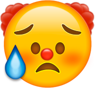 clowndisappointed emote for Discord