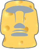 Cheese_Moyai emote for Discord