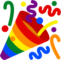 gay_tada emote for Discord
