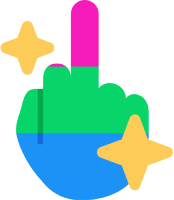 polysexual_middle_finger emote for Discord