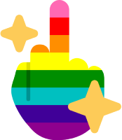 8stripe_lgbt_middle_finger emote for Discord