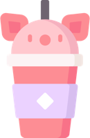 Cute_Piglet_Cup_Drink emote for Discord