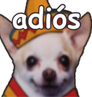 adios_card_chihuahua emote for Discord