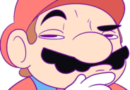 Mario_think emote for Discord