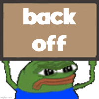 Pepe_back_off emote for Discord