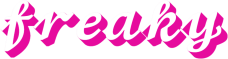 Whitepinkfreakytext emote for Discord