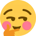 thinksmirk emote for Discord