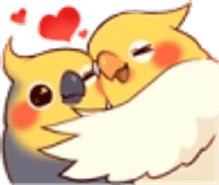 BirdCuddle emote for Discord