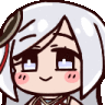 Shenhe_AwkwardSmile emote for Discord