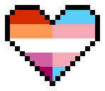pixelheart_translesbian emote for Discord