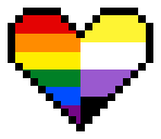 pixelheart_nbygay emote for Discord