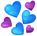 Purple_blue_hearts emote for Discord