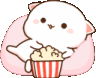 catpopcorn emote for Discord