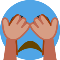 worried_blue emote for Discord