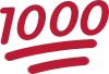 1000 emote for Discord