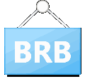 BRB_blue emote for Discord