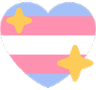 Transgender_Sparkle_Heart emote for Discord