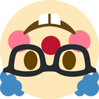 Upsidedown_NerdClown emote for Discord