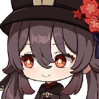 Chibi_HuTao_Smile emote for Discord
