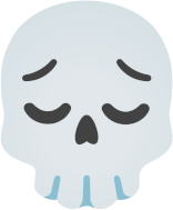 PensiveSkull emote for Discord